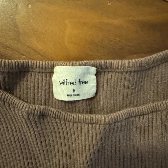 Aritzia Wilfred Free Cut-Out Knit Midi Dress - Picture 5 of 5